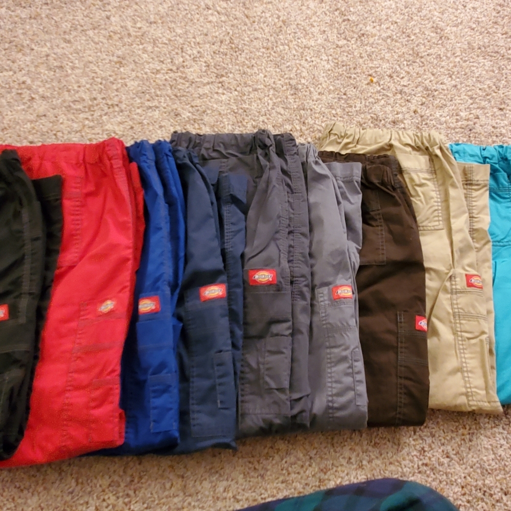 Dickies Women's Scrubs XL Petite. Lot of 9